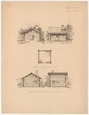 Hackstugan.
Planritning.
Fasadritning.