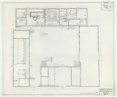 Skånegården.
Planritning över hela gården inklusive inredning och möblering i boningshuset.
Uppmätningsritning 1973-10-31 / Bo Kumerius.
Renritad och kompletterad 1985 / Nizam Fanasa