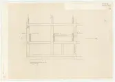 Skånegården. Västra loglängan.
Detaljritning.
HUS K. Vägg B.