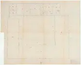 Skånegården. 
Harjagersgården. Hög 18:1.
Uppmätningsritning
Hela gården med de fyra längorna.
Littera för varje länga och i boningslängan littera för varje rum.