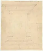 Skogaholms herrgård. Huvudbyggnaden.
Detaljritning/skiss.