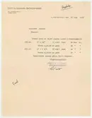 Skogaholms herrgård.
Anteckningar/offert.