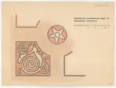 Skogaholms herrgård.
Detaljritning.
PARTERR VID LILIENHOFFSKA HUSET PÅ SÖDERMALM I STOCKHOLM.