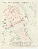 Skogaholms herrgård.
Situationsplan.
Förslag till placering av Skogaholm.
