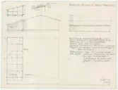 Saemien Sijte. 
Samevistet.
Sektionsritning.
Ritning till Mossbod å Skansen, Renberget. Grund lägges av sprängstensblock på berg i dagen. Syllar tjärade 5x5 med kryss i vartannat fack. Takstolar 3x3 stödda av stolpar. Väggpanel 1x7 ohyvlat med läkt av halva 3-4 slanor. Mellan stolpar inläggas trall av 1x2 på ..?... Dörr flyttas. Öppningar i väggen som i befintligt hus 11 cm höga. 15 cm från takfot. I gavelväggen en lucka med gångjärn som fälles nedåt.
slanor.
gammal takpanel.
näverpapp.
ny panel.