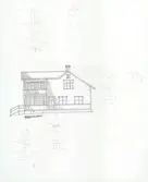 Ordenshuset.
Fasadritning.
Fasad mot öster.