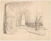 Hazelius grav.
Blyertsteckning.