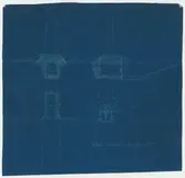 Hazelius grav.
Profilritning.
Blåkopia.