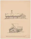 Hornborgastugan 
Sektionsritning.