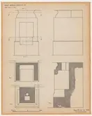 Guldsmedshuset.
Uppmätningsritning.
Spis rum Y och R.