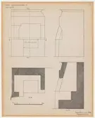 Guldsmedshuset.
Uppmätningsritning.
Spis rum H.