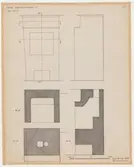 Guldsmedshuset.
Uppmätningsritning.
Spis rum J.