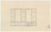 Skogaholms herrgård. Huvudbyggnaden.
Detaljritning.
RUM B. VÄGG C.
