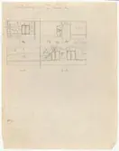 Delsbogården.
Planritning.
Västerängsstugan.