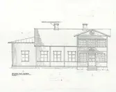 Ordenshuset.
Fasadritning.
Fasad mot söder.