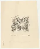 Seglora kyrka.
Profilritning,