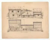 Kyrkhultsstugan.
Fasadritning.
Sektionsritning,