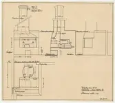Skomakarverkstaden.
Profilritning.
Eldstad.