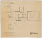 Skomakarverkstaden.
Profilritning.
Eldstad.