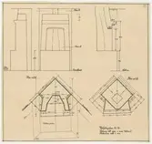 Skomakarverkstaden.
Profilritning.
Ritning till spis.