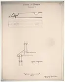 Spannmålshandlarens lusthus.
Profilritning.
Konstruktion av bjälklaget mellan bottenvåningen och våningen 1 trappa upp.
Lusthus från Södermalm Hornsgatan 90