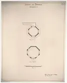 Spann målshandlarens lusthus.
Planritning.
Plan över bottenvåning.
Plan över övre våning.
Lusthus från Södermalm Hornsgatan 90