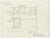 Apoteket/Petissan.
Planritning.
Petissan.
Plan av grunden.