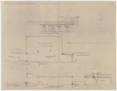 Apoteket/Petissan.
Planritning.
Fasadritning.
Utbyggnad av garaget i Stockholmskvarteret.