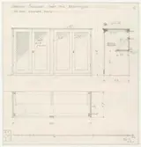 Apoteket/Petissan.
Planritning.
Garaget.
Skåp för brännoljor.