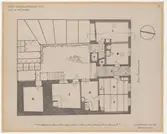 Guldsmedshuset.
Planritning.
Plan av bottenvåning.