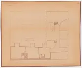 Guldsmedshuset.
Planritning.
Guldsmedsverkstaden.
Plan av vindsvåning.