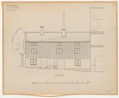 Guldsmedshuset.
Fasadritning.
Gårdsfasad.