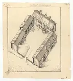 Delslbogården.
Situationsplan (fågelperspektiv).