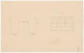 Skogaholms herrgård. Köksflygeln.
Detaljritning.
SPIS RUM N. PLAN A-B.
