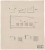 Skogaholms herrgård. Köksflygeln.
Detaljritning.
Östra flygeln.
UNGSHÄLL MED STOSAR.