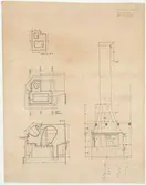 Skogaholms herrgård. Köksflygeln.
Detaljritning.
KÖKSFLYGELN FRÅN GULLASKRUV.
