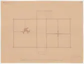 Skogaholms herrgård. Biblioteksflygeln.
Planritning.
VÄSTRA FLYGELN.