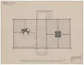 Skogaholms herrgård. Biblioteksflygeln.
Planritning.