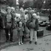 Resa till Fredrikstad i Norge med scouterna i augusti 1966. Avresa från Mölndal.