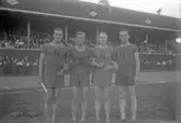 Löparkvartett på Eyravallen, 1920-tal