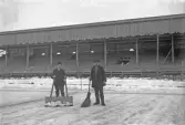 Snöröjare på Eyravallen, 1930-tal