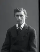 Ateljéfoto av ung man. Beställare: Karl Pettersson