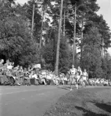 Idrottstävlingar på Värendsvallen, 1944.
Löpning för herrar.