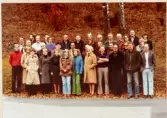 Gruppfoto av personalen vid Strömbergshyttan 1979.
