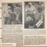 Artiklar angående en av stipendiaterna till Gate-Hald-priset 1972, Henry Bjerding, Orrefors.
