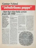Tidningsartikel om designern Gunnar Nylund (1904-1997):
