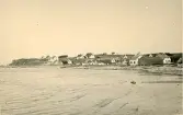 Bebyggelse längs med strandlinjen vid badorten Liseleje, Danmark 1925