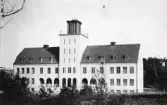 Varmbadhuset i Varberg. Tillhör samlingen med fotokopior från Hallands Nyheter som är från 1930-1940-talen.