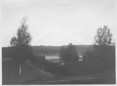 Dammen byggs 1897- Vy över Dalälven och bygget