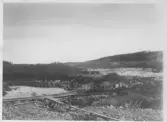 Dammen byggs 1897- Arbete innanför födämningen.